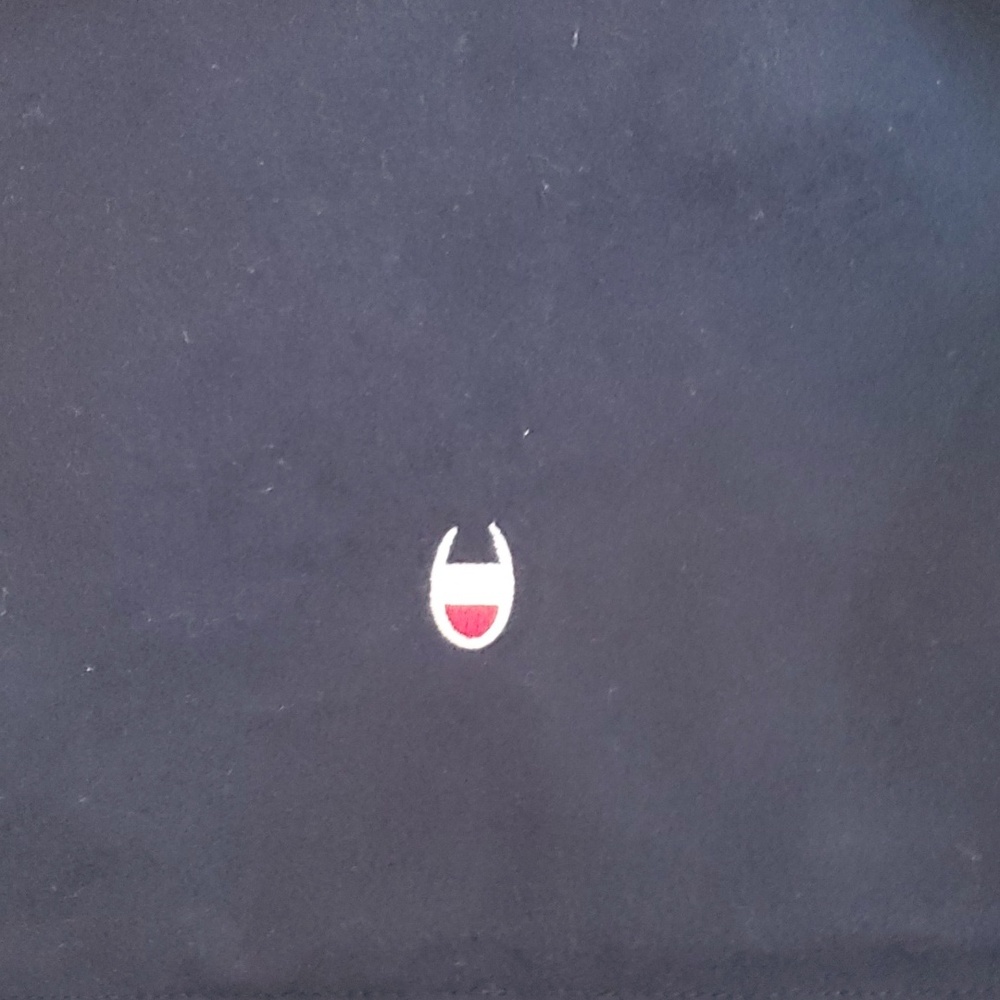 Champion Men's Colorblocked Mixed Media Varsity Jacket. - Picture 2 of 6